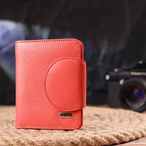 Кожаный женский кошелек Canpellini 9х11.7х1 см acs0025177 - фото 7