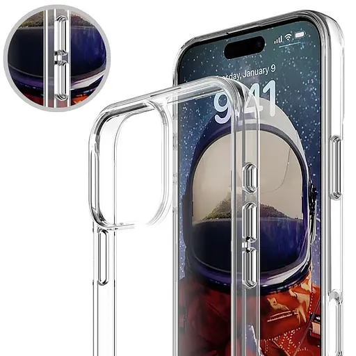 Чохол Epik TPU Space Case transparent для Apple iPhone 16 Pro 6.3 Прозорий - фото 5