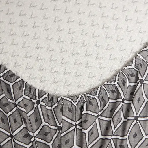 Простирадло на резинці Moon&Star Grey Labyrinth Бязь Gold Люкс 100х190х25 см - фото 2