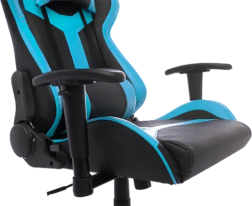 Геймерское кресло GT Racer черное с синим (X-2527 Black/Blue) - фото 8