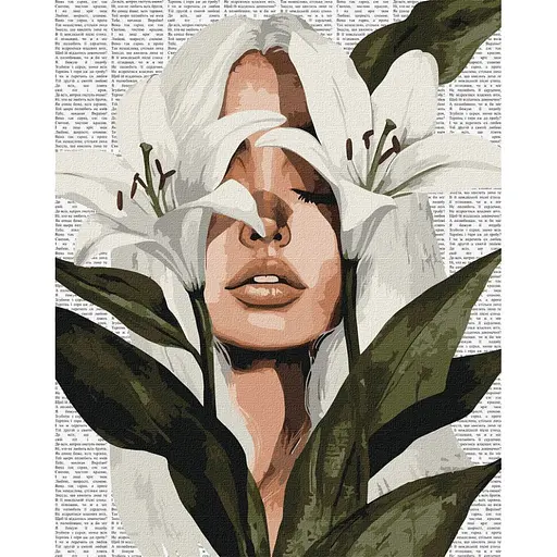 Картина по номерам "Барвиста поезія: Лілії" ©art_selena_ua KHO8614, 40x50 см