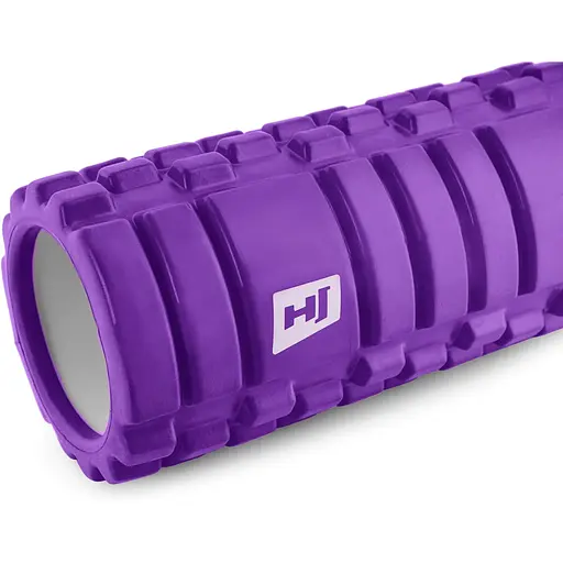 Роллер массажер (валик, ролик) Hop-Sport EVA 33см HS-A033YG фиолетовый - фото 3