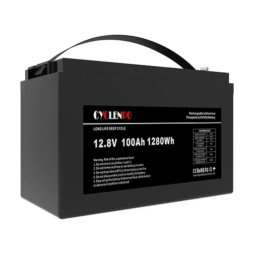 Аккумуляторная батарея литий-железо-фосфатная 12.8В 100Ач Cyclen 12.8V 100AH LiFePo4 (44-00075) - фото 4