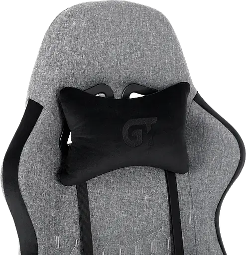 Геймерское кресло GT Racer серое с черным (X-2324 Fabric Gray/Black Suede) - фото 7