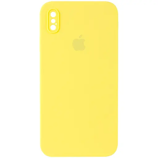 Чохол Epik Silicone Case Square Full Camera Protective AA для Apple iPhone XS Max 6.5 Жовтий/Yellow