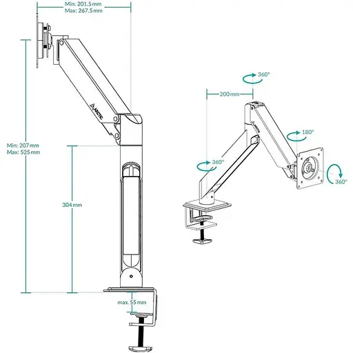 Кронштейн Arctic X1-3D AEMNT00062A - фото 8