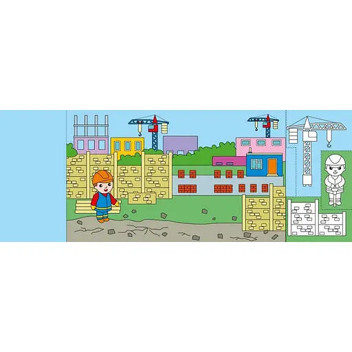 Детская книжечка-раскраска "Кто строит дом?" Ранок 1364005 - фото 2