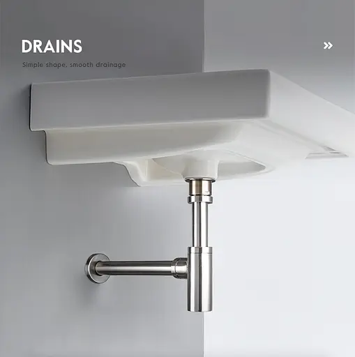 Полусифон для умывальника Frap F82 под донный клапан, латунь, хром, Хром - фото 2