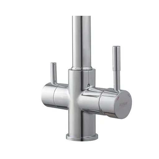 Смеситель для кухни на две воды с гибким изливом Koer KB-72025-01 KR5014 Хром - фото 8