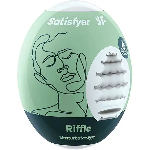 Самосмазывающийся мастурбатор-яйцо Satisfyer Masturbator Egg Riffle