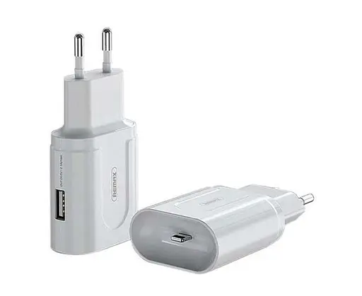 Мережевий зарядний пристрій Remax RP-U32 1 порт для AirPods білий - фото 1