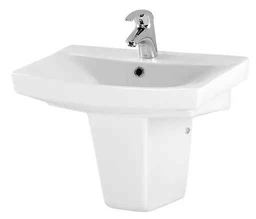 Умывальник мебельный Cersanit Carina 55 см с отверстием Белый K31-005 30412 - фото 5