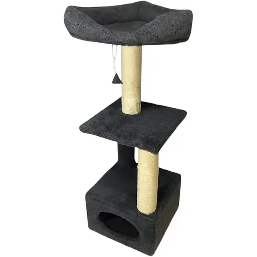 Дряпка Природа Д23 для котів з будиночком 36x36x115 см [CD] - фото 2