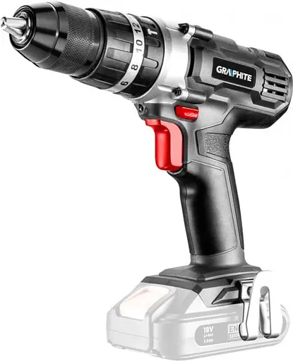 Шуруповерт-дрель Graphite Energy + 18 В с ударом без АКБ и ЗУ 58G010 - фото 1