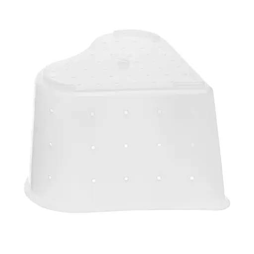 Набір із 5 форм для виготовлення м'якого сиру типу "Камамбер" та сирів з пліснявою у вигляді серця 0.35 л, Kitchette Білий 87872 - фото 8