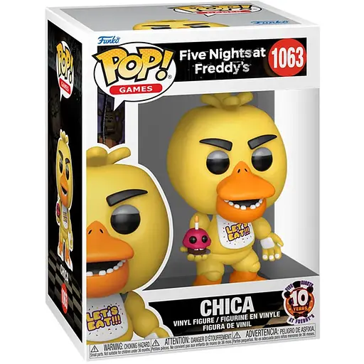 Игровая коллекционная фигурка Funko POP! серии 5 ночей у Фредди - Чика с Мистером Кексом