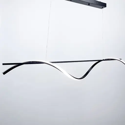 Удлиненная линейная светодиодная люстра в черном корпусе 120 см Ст. NO8-1200L BK | Line F - фото 2