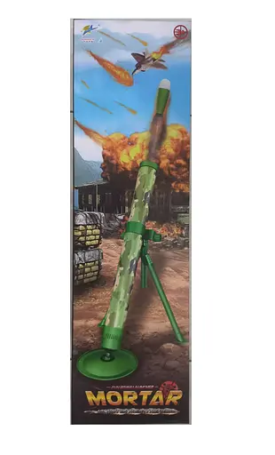 Миномет S 858-055 A, 3 снаряда, механический принцип работы, в коробке (6968521410019) - фото 2