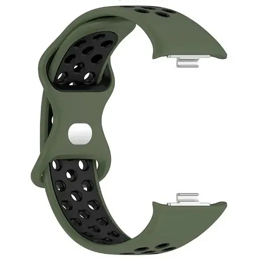 Ремешок DK CDK для Xiaomi Mi Smart Band 9 Pro Silicone Sport Band Nike (017600) (green / black) - фото 2