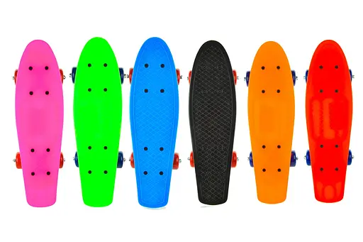 Пенні борд, пластикове кріплення, колеса PVC, 4 см, 42x13 см (В асортименті) - фото 2