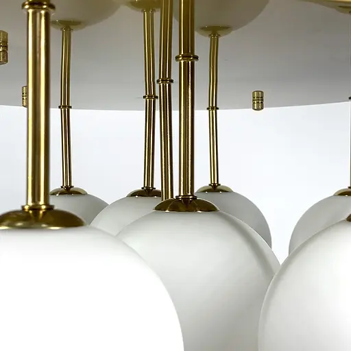 Стельова золота люстра на 11 матових плафонів | Арт. AS 122 GD | Line F - фото 3