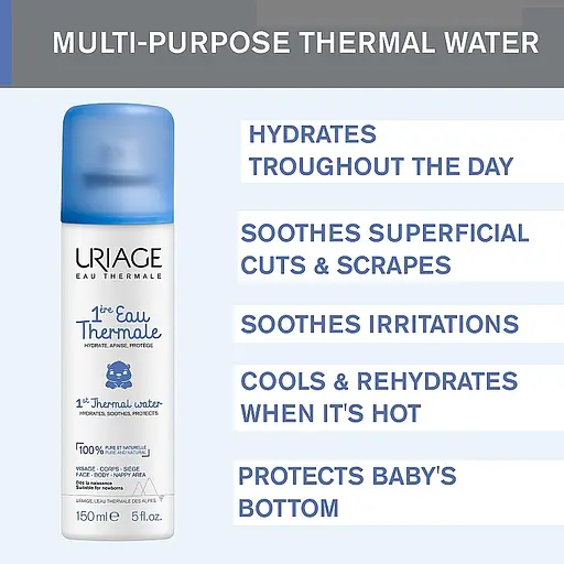 Термальная вода Uriage Bebe 1st Thermal Water для нежной детской кожи 150 мл - фото 4