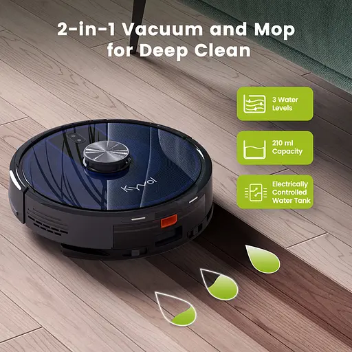 Робот-пилосос Kyvol Cybovac L30 Lidar 210 ml+210 ml 2600 mA 2500 pa Google Assistant Amazon Alexa - фото 6