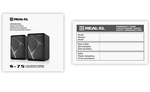 Акустическая система Real-EL 2.0 S-75 Black (EL121100015) - фото 5