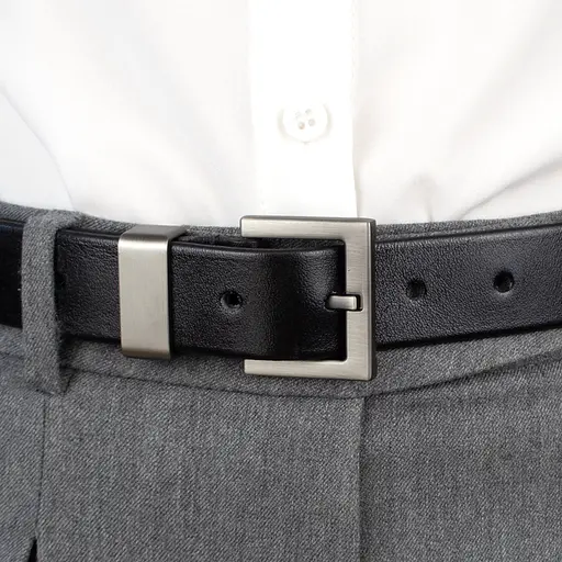 Ремень женский кожаный JK-3023 под брюки черный (105 см) - фото 6