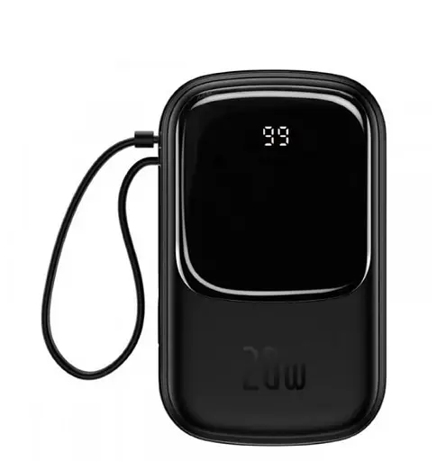 Портативний акумулятор Baseus Qpow Pro 20000 mAh 20 W iP PPQD040001 чорний - фото 1