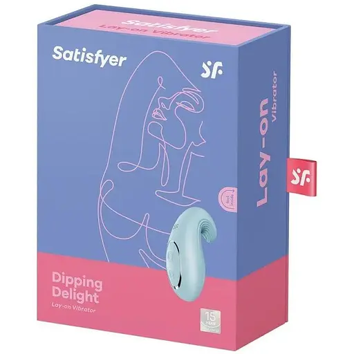 Вибратор Satisfyer Dipping Delight Light Blue - фото 7