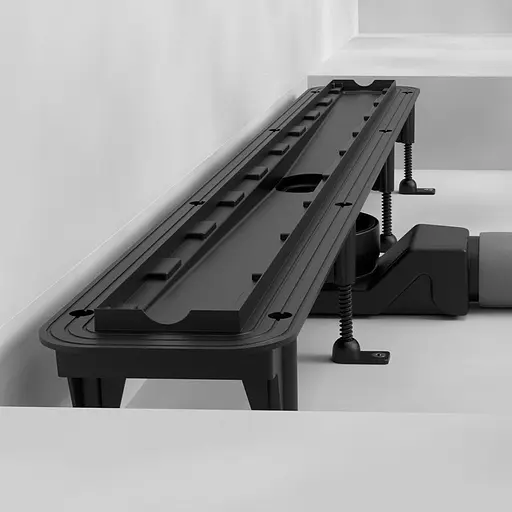 Душовий канал Waterway Stream 80 з решіткою під плитку WSB800001N1 чорний - фото 2