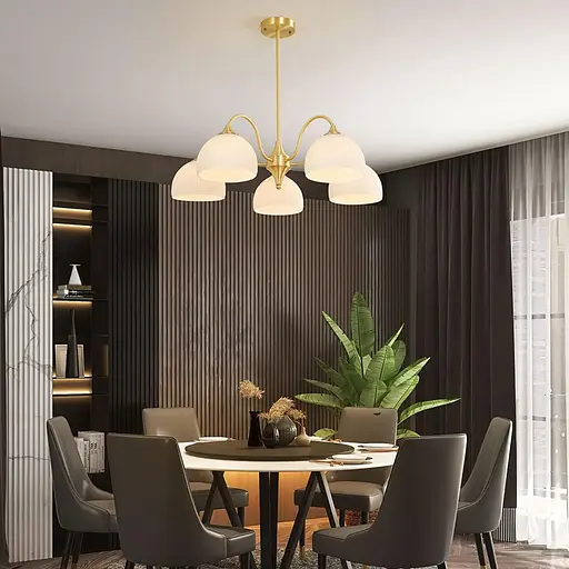 Светодиодная люстра Соната 5015 (Золотая) на 6 плафонов - фото 7