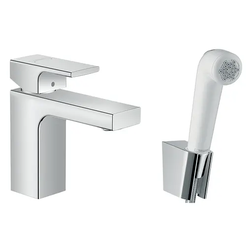Змішувач з гігієнічною лійкою Hansgrohe Focus Vernis Shape 71216000, Хром - фото 1