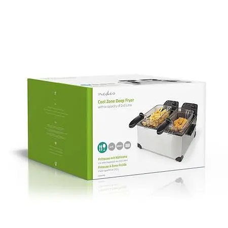 Універсальна електрична фритюрниця для дому Zurrichberg ZBP-7626 з терморегулятором та знімною чашею - фото 2