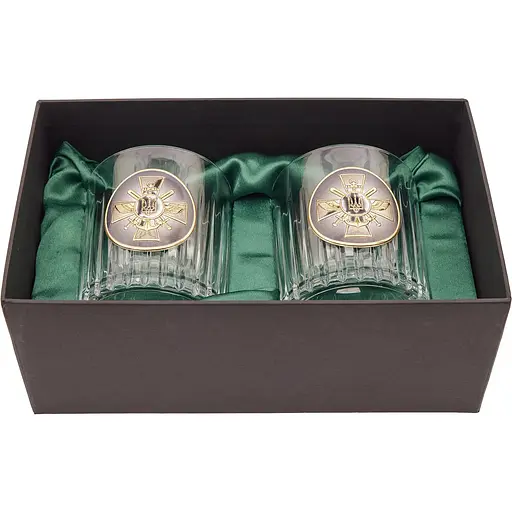 Подарочный набор бокалов Boss Crystal Генштаб 2 шт.