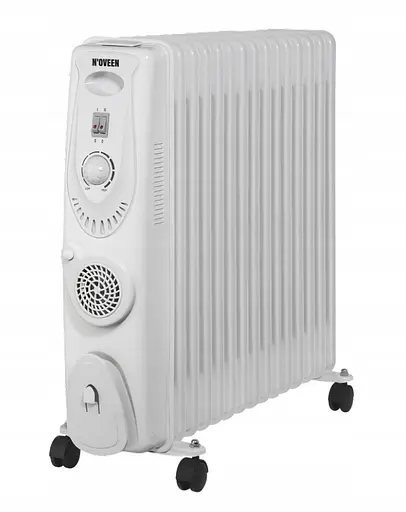 Оливний нагрівач радіатор із вентилятором Noveen 2900 Вт Турбо 15 Ребер - фото 1