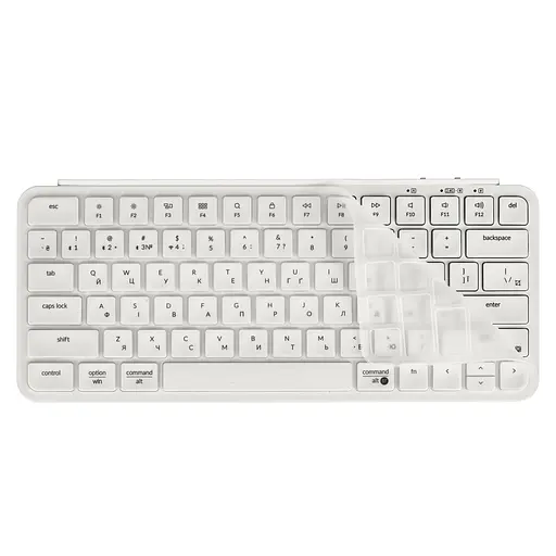 Keychron Клавіатура мембрана B1 Pro, USB/WL/BT, ivory white - фото 8