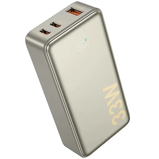 Портативний ЗП Power Bank Hoco Q27 Jewel 22.5W+PD33W 10000 mAh Titanium gold