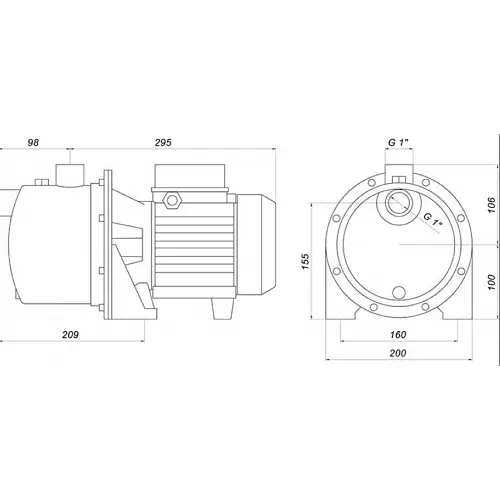 Поверхностный насос Saer M-97-N PL - фото 6