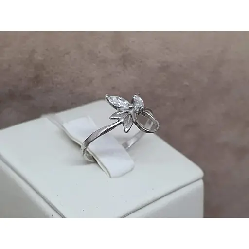 Срібне кільце Агні АНАСТАСІЯ з фіанітами. 1598Р-CZ 17 - фото 3