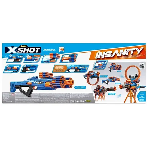 Бластер Zuru X-Shot Insanity-Berzerko 8 Shot швидкострільний 48 патронів (36610R) - фото 4