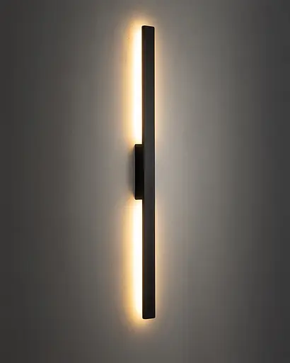 Світильник настінний вуличний Nowodvorski 11555 Demi LED M 1x18W 3000K 1200Lm IP54 чорний - фото 2