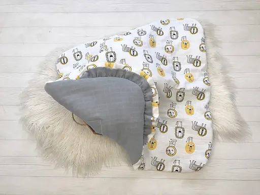 Мусліновий плед-конверт Moontime "Тигрики" - фото 4