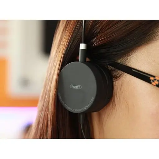 Проводные наушники Remax RM-910, 3.5mm, 1.2m, black - фото 5