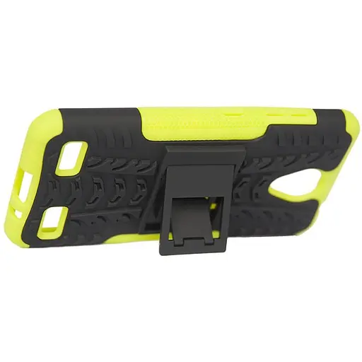 Броньований протиударний чохол бампер Florence ZTE Blade A520 чорно-зелений - фото 3