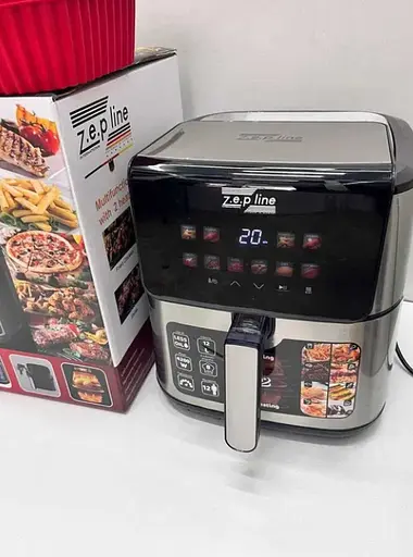 Аерофритюрниця Zepline ZP-00235 на 12л аерогриль з сенсорним керуванням на 2 ТЕНа 4200Вт Чорний - фото 9