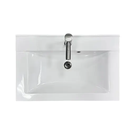 Раковина накладна Adamant QUANTO 70, прямокутна з сифоном Click-Clack + змішувач (4824296208101) - фото 4