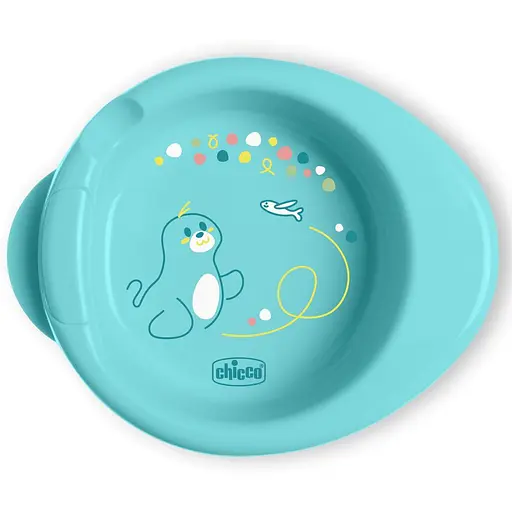 Термостійка тарілка Chicco Warmy Plate 6м+ блакитна (16000.25) - фото 1