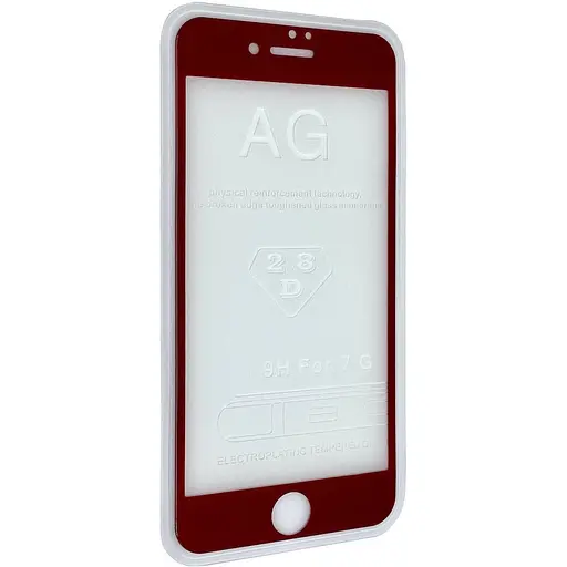 Защитное стекло DK Full Cover matt для Apple iPhone 7 Plus/8 Plus red